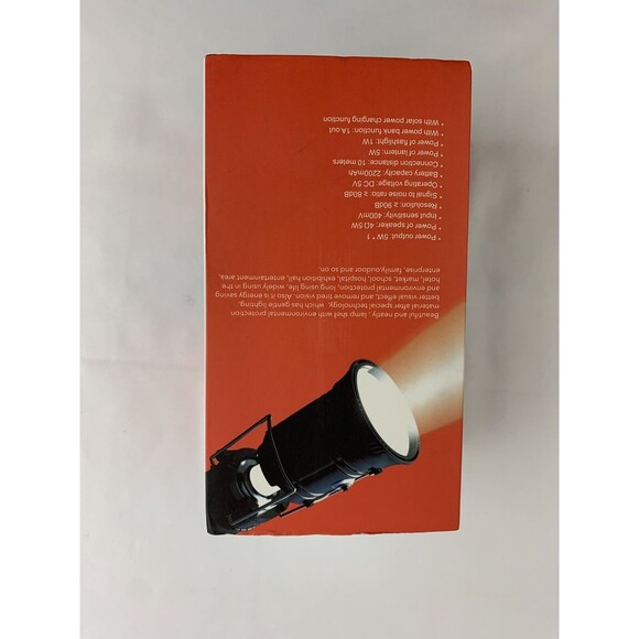 Multi-Function Outdoor Lantern Speaker LED Light FM Radio Solar U2C 5-in-1 USB - Picture 4 of 7